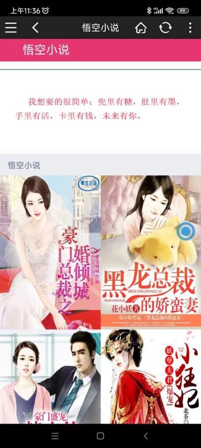 悟空小说截图0