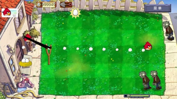 愤怒的小鸟大战僵尸太空版