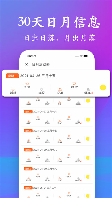 潮汐表截图0