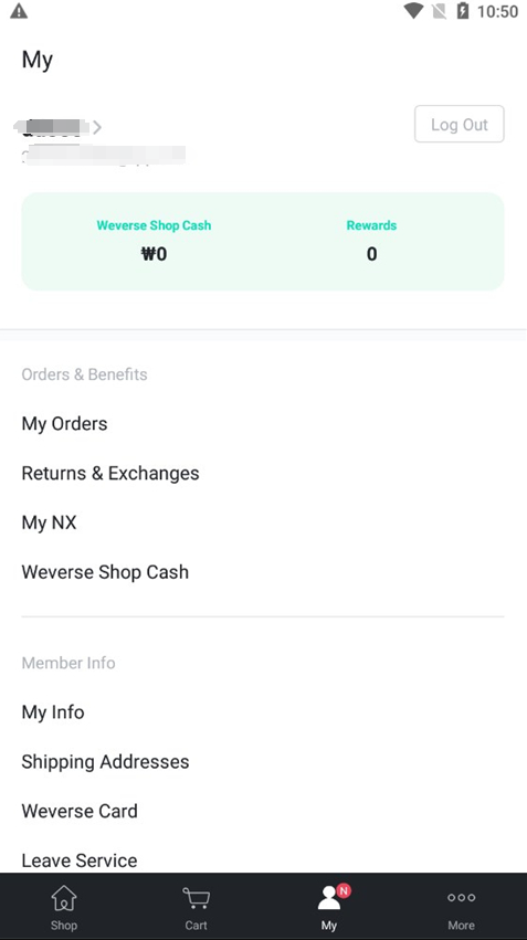 weverse shop