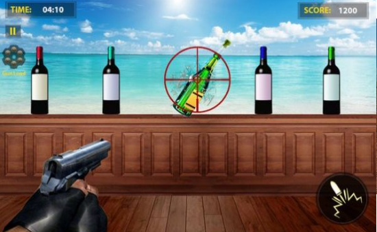 瓶子射击挑战游戏截图0