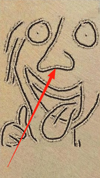 沙滩涂鸦画