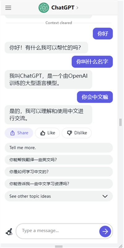 ChatGPT人工智能