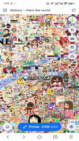 Wplace像素地图截图2
