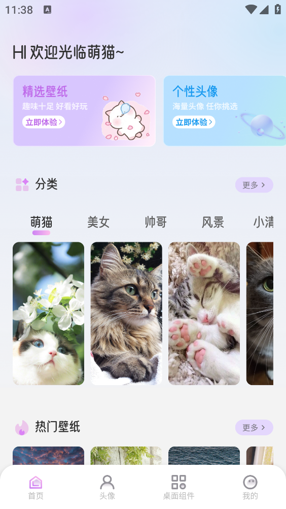 萌猫派对壁纸截图0