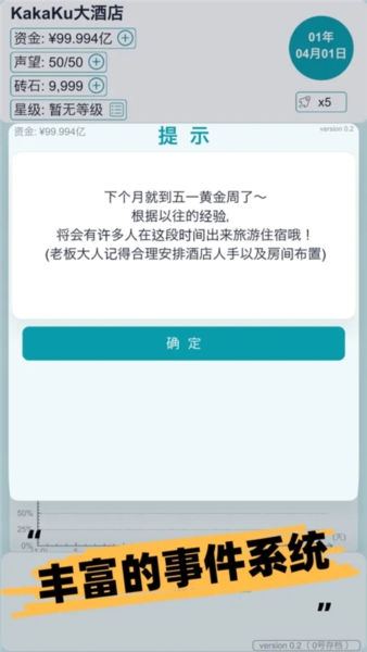 模拟经营大酒店汉化版截图0