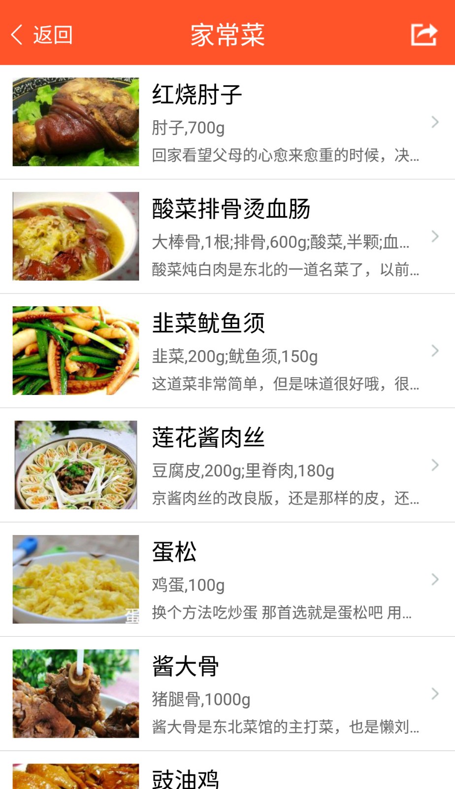 家常菜食谱大全最新版截图0