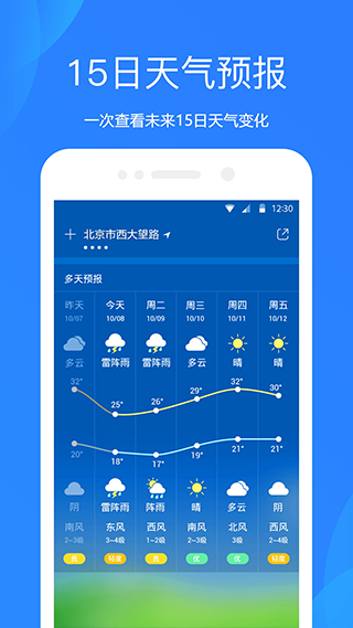 天气预报24小时实时查询