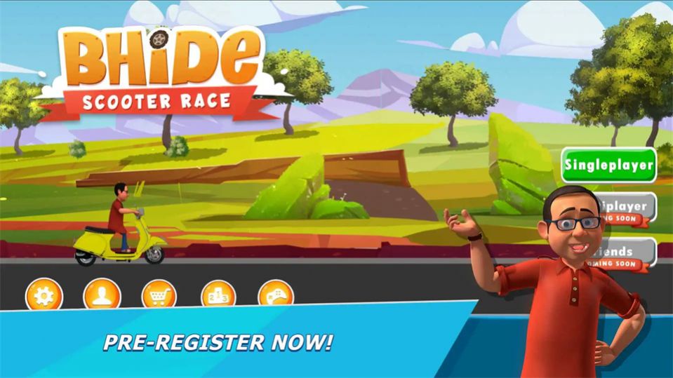 比德滑板车比赛截图0