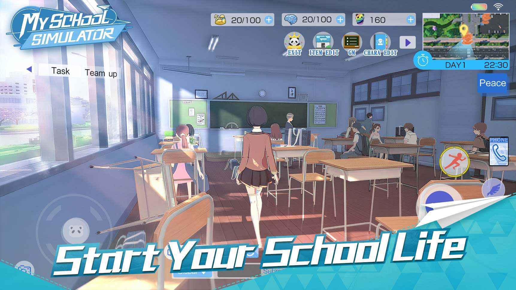 青春校园模拟器中文版截图0