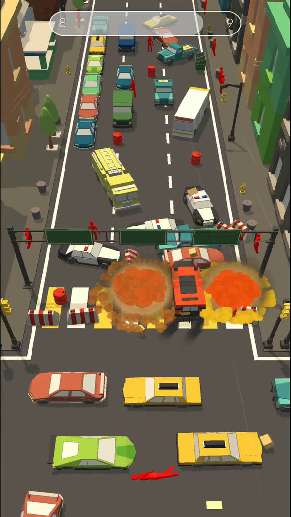 障碍道路碰撞3d截图0