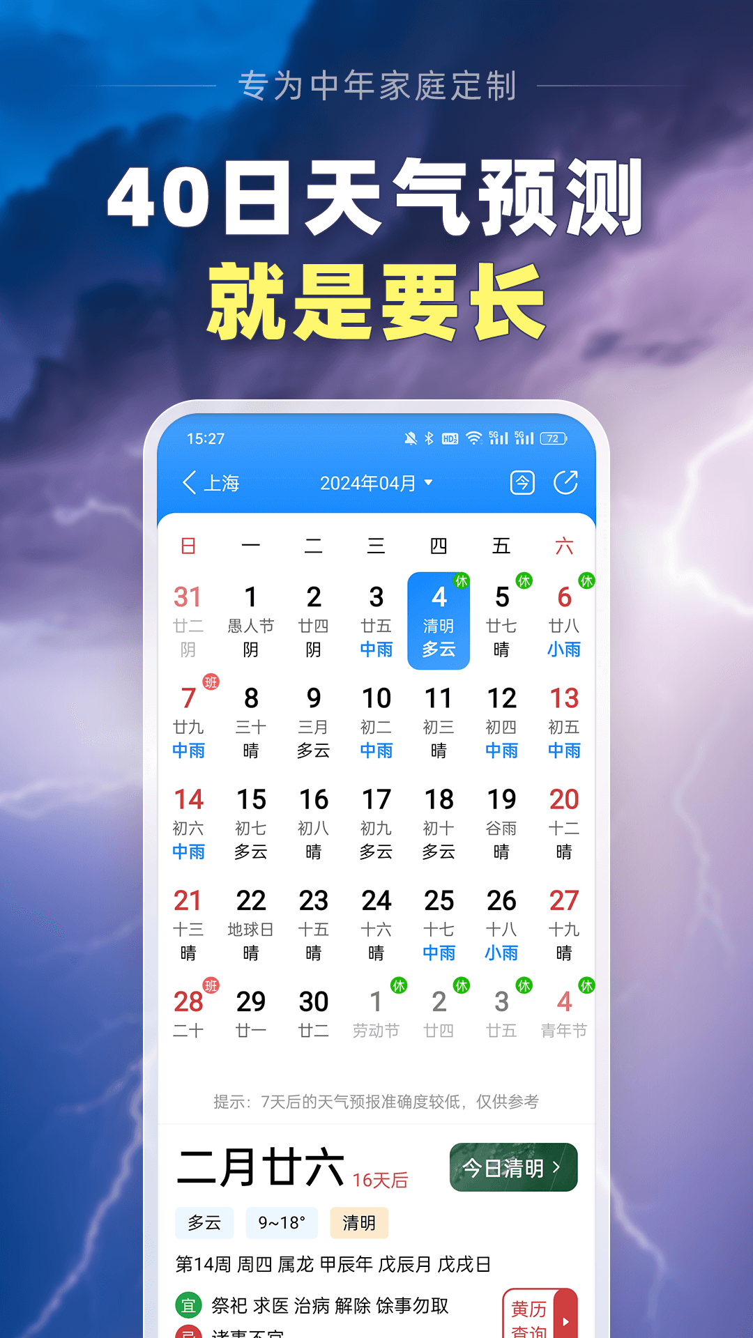 大字天气预报截图2