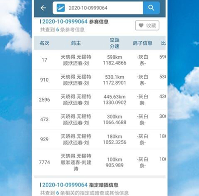 信鸽足环号网查询