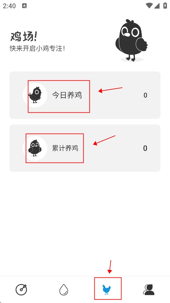 小鸡专注