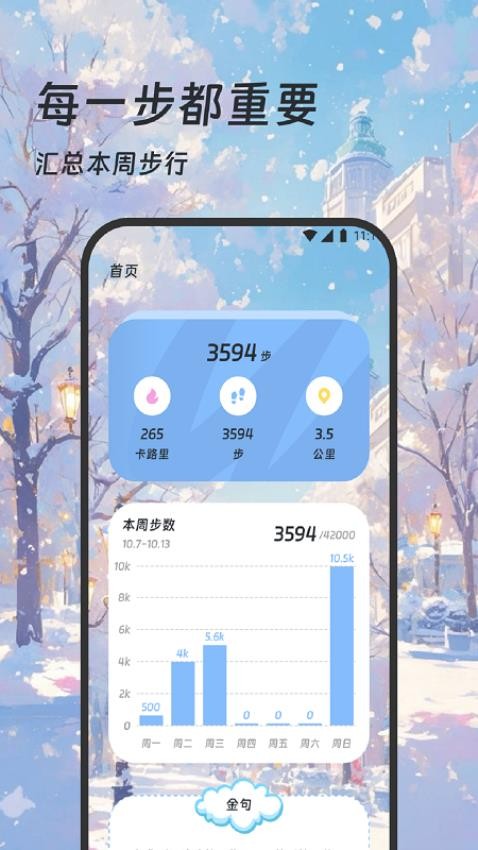 翩跹计步截图2