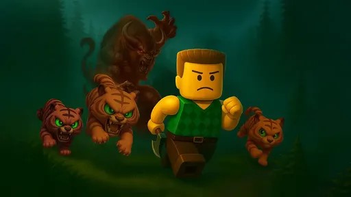 方块逃脱生存之夜(Blox Escape Survival Night)截图1