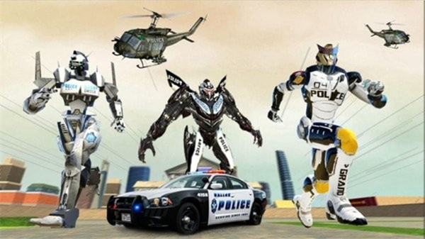 警车改造机器人内购mod版截图0