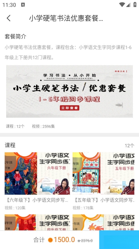 小学书法写字课堂截图2