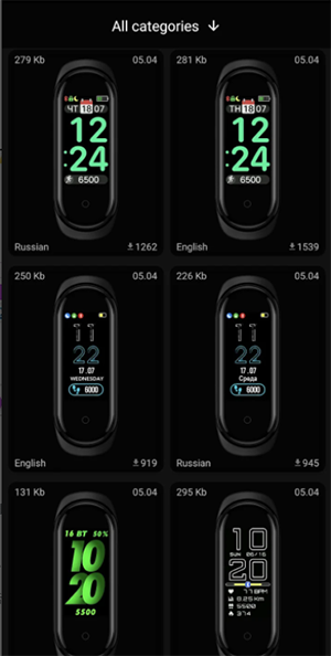 MiBand5手表faces最新版截图2