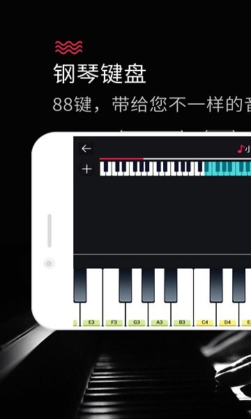 钢琴键盘绿色版截图2