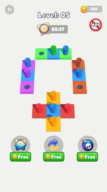 果冻排序3D拼图颜色游戏中文版截图0