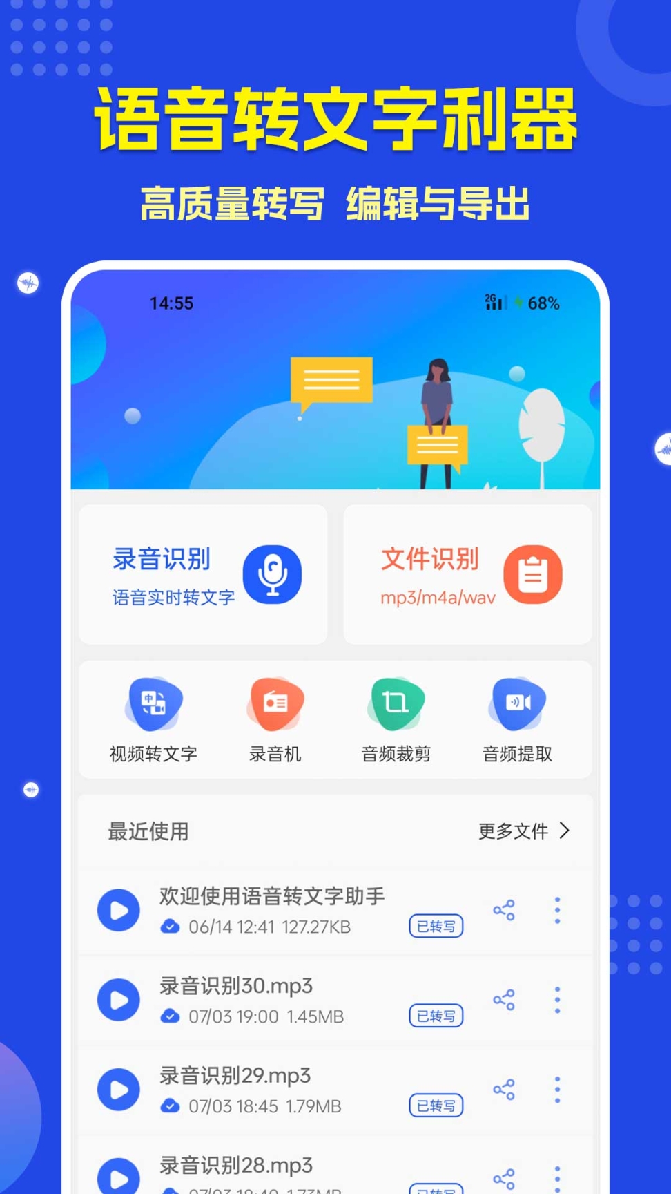 语音转文字输入法讯飞截图0