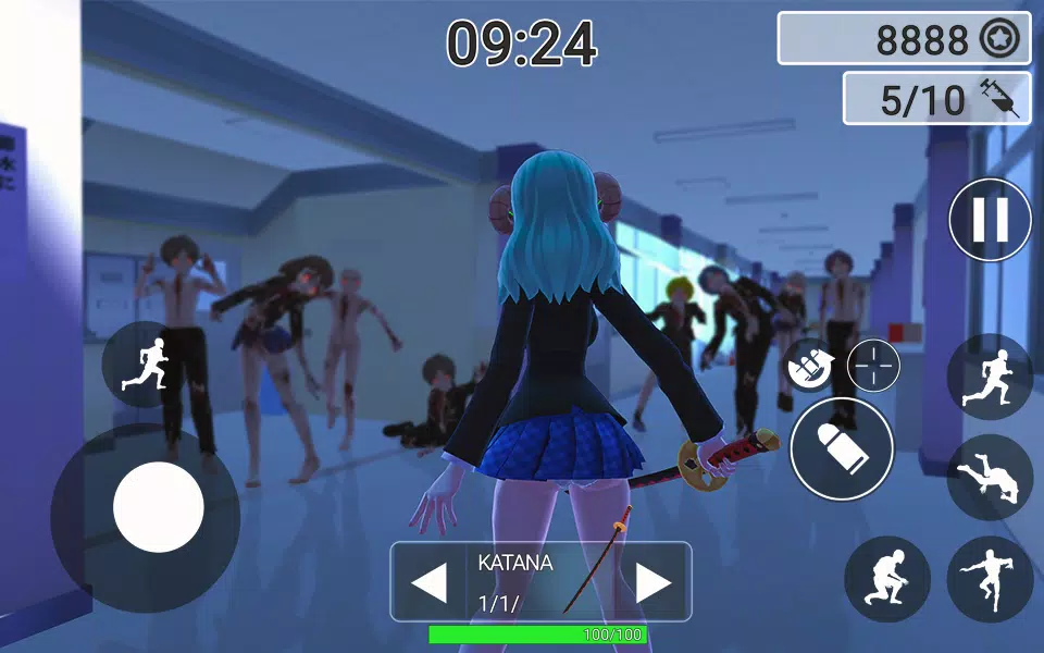 动漫女孩僵尸猎人截图0