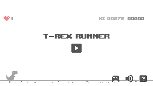 谷歌小恐龙游戏截图2