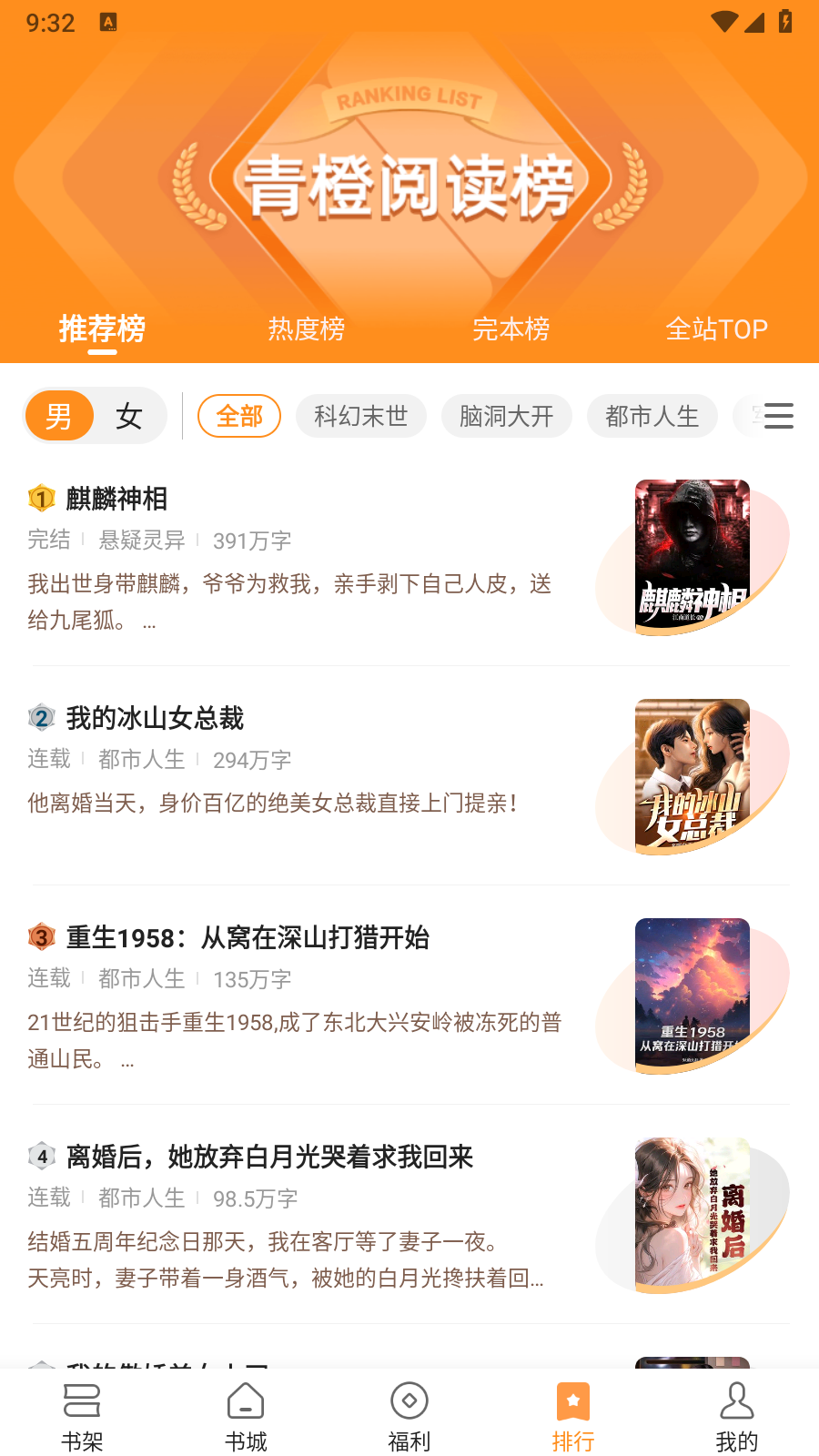 青橙小说纯净版截图0