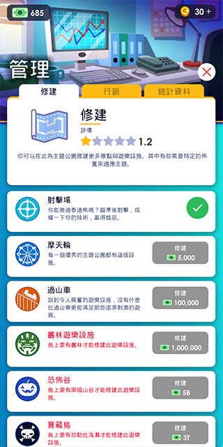 闲置主题公园大亨2025截图3