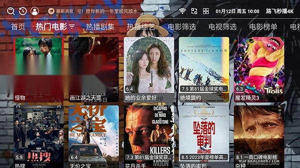 路飞秒播4k电视盒子版